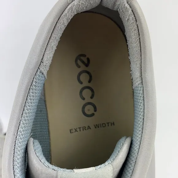 Ecco HydroMax Wingtip Oxford Gray Spikeless Golf Shoes EU 43 Men's Size 9