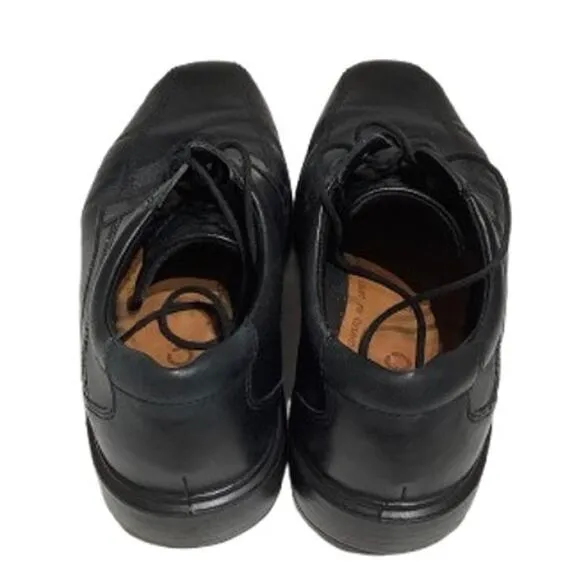 ECCO Men's Black Square Toe Shoes 44 – Comfortable, Arch Support, Lightweight