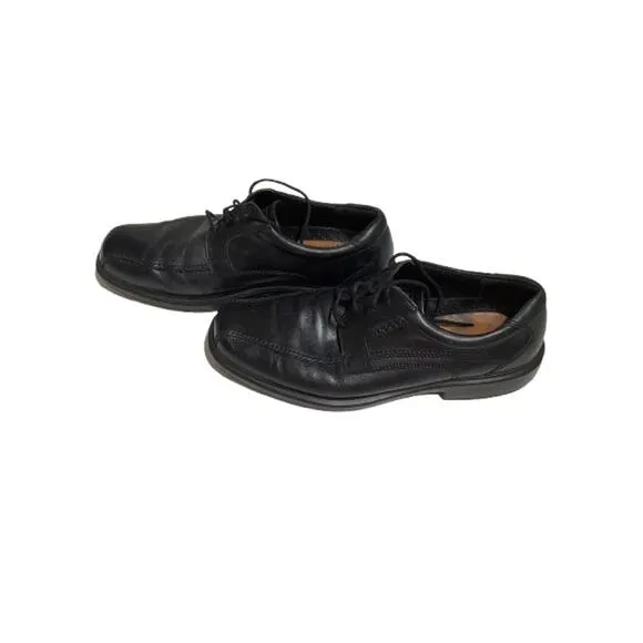 ECCO Men's Black Square Toe Shoes 44 – Comfortable, Arch Support, Lightweight