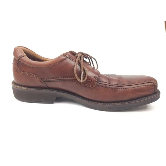 Ecco Men's Helsinki Classic Brown Oxford Shoes EU 45 Size 11 - 11.5 US
