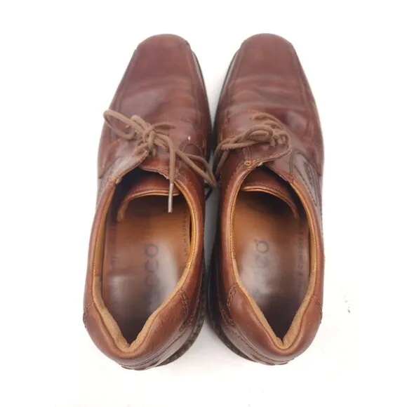 Ecco Men's Helsinki Classic Brown Oxford Shoes EU 45 Size 11 - 11.5 US