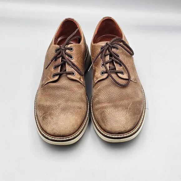 ECCO Men's Size 9 US Aurora Hybrid Tie Derby Oxfords Brown Leather Casual READ
