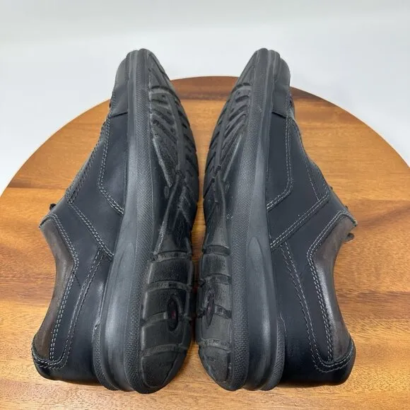Ecco Remote Sneaker Oxford Size 11-11.5 EU 45 Black Leather Lace Up Shoes