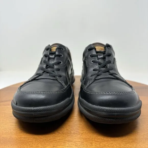 Ecco Remote Sneaker Oxford Size 11-11.5 EU 45 Black Leather Lace Up Shoes