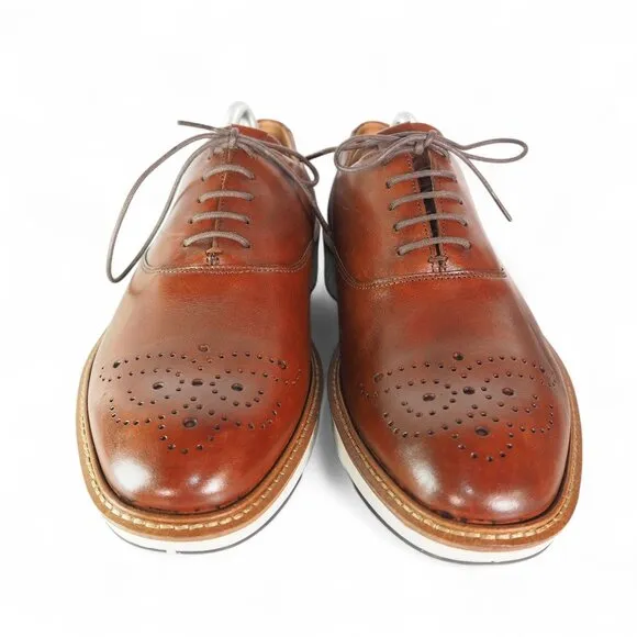 ECCO St.1 Hybrid Leather Derby Oxford Shoes &quot;Brown&quot; Men's 9-9.5/43