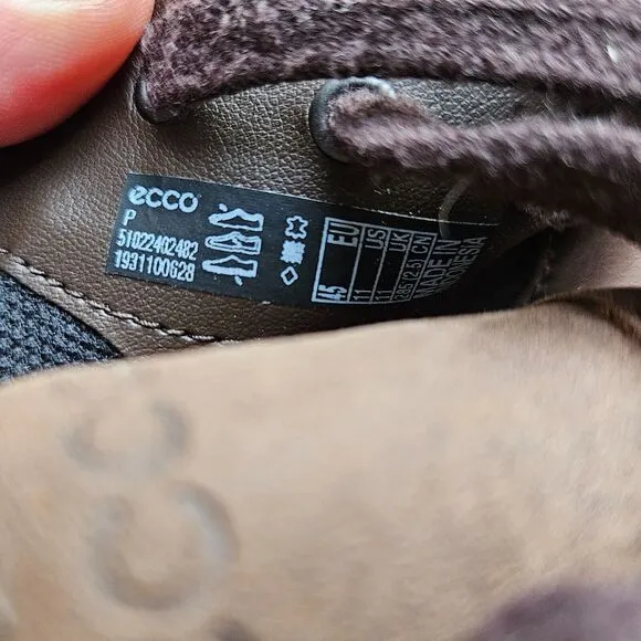 ECCO Turn Gore-Tex GTX Chukka Boots Brown Leather Men's US 11 EU 45 Lace Up
