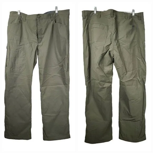 Eddie Bauer 40x30 Fleece Lined Tech Pant Water Repellent UPF50  Green Men's