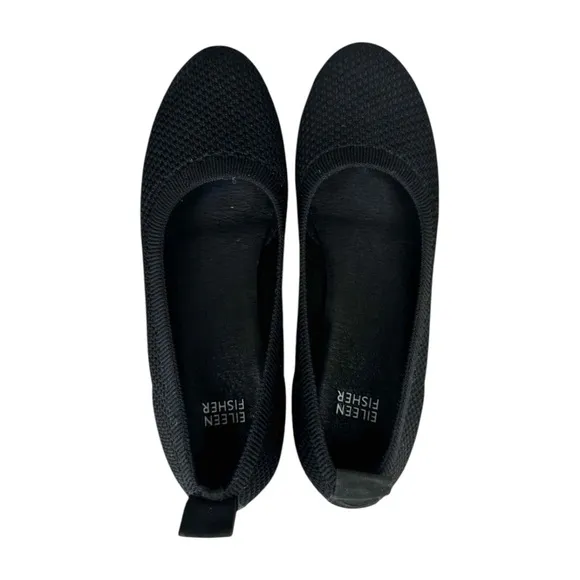 EILEEN FISHER Naomi Black Slip-on Flats Size 8