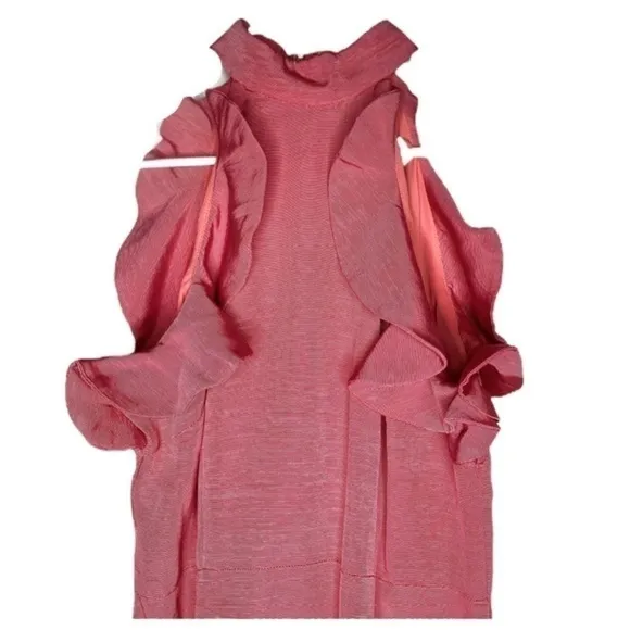 Elliatt Revolve Chord Dress Clementine Cocktail Tea Party Wedding Pink Coral NWT