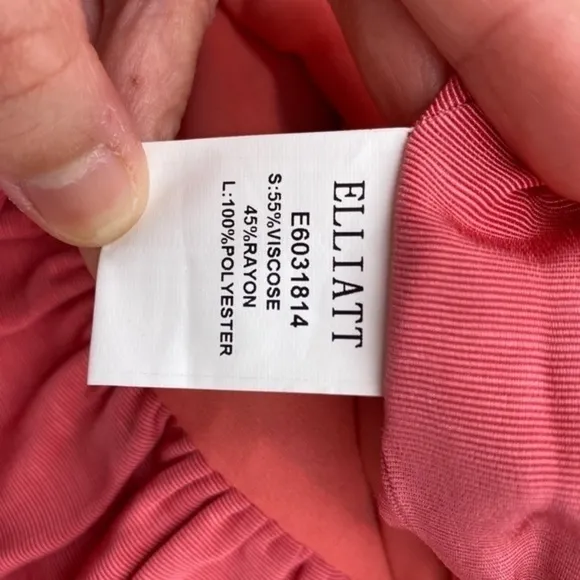 Elliatt Revolve Chord Dress Clementine Cocktail Tea Party Wedding Pink Coral NWT