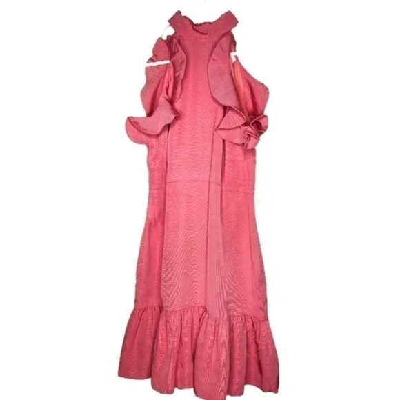 Elliatt Revolve Chord Dress Clementine Cocktail Tea Party Wedding Pink Coral NWT