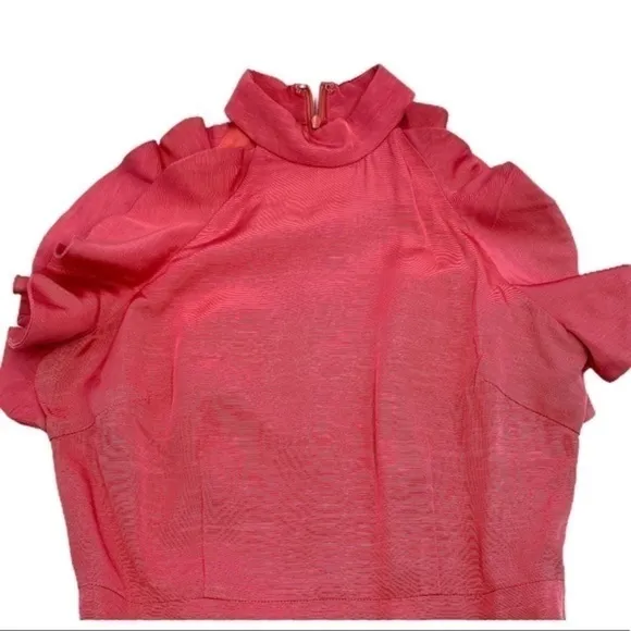 Elliatt Revolve Chord Dress Clementine Cocktail Tea Party Wedding Pink Coral NWT