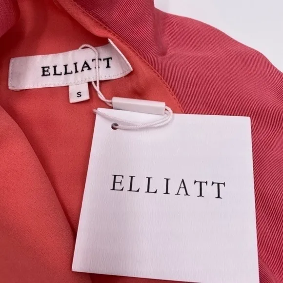 Elliatt Revolve Chord Dress Clementine Cocktail Tea Party Wedding Pink Coral NWT