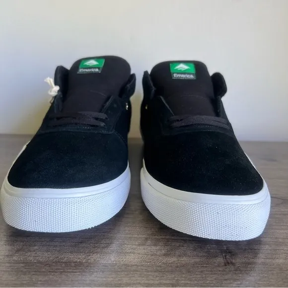 Emerica Pillar Mid Top Men's Black White Gold Shoe Size 14 SKU#24744