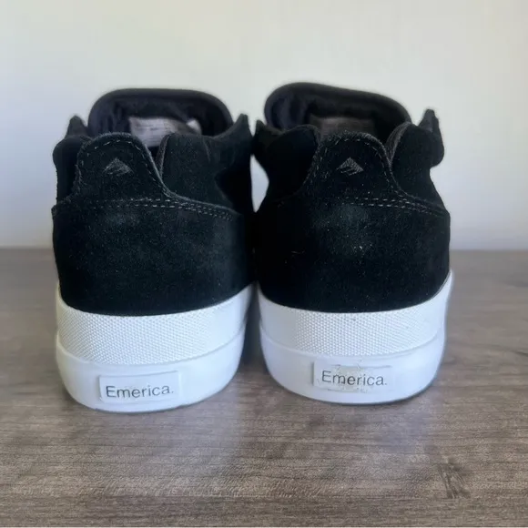 Emerica Pillar Mid Top Men's Black White Gold Shoe Size 14 SKU#24744