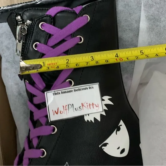 Emily the Strange Get Lost Combat Boots 8M - NEW