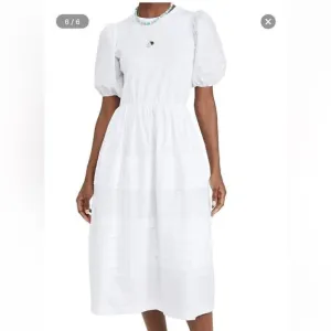 English Factory Pleated Detail midi Dress size small