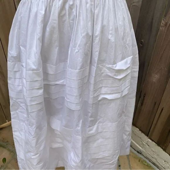 English Factory Pleated Detail midi Dress size small