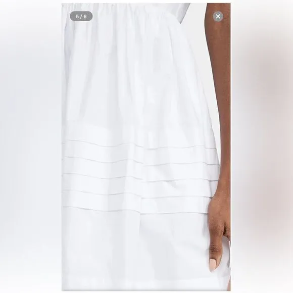 English Factory Pleated Detail midi Dress size small