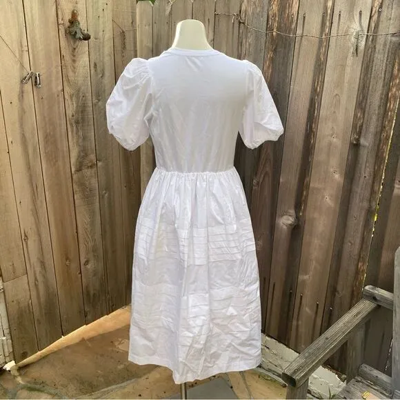 English Factory Pleated Detail midi Dress size small