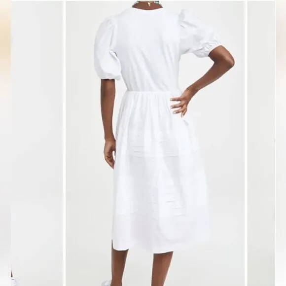 English Factory Pleated Detail midi Dress size small