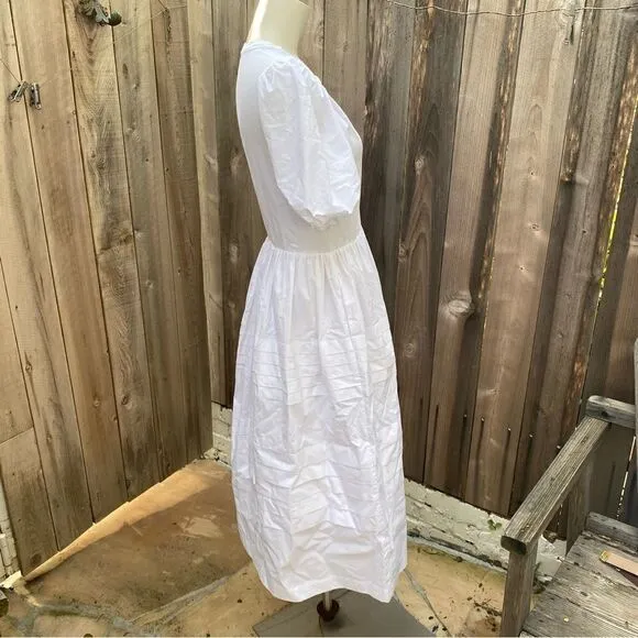 English Factory Pleated Detail midi Dress size small