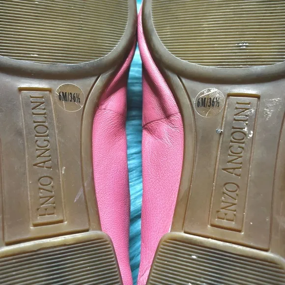 ENZO ANGIOLINI Soft LEATHER Pink Lightweight Flats Women's 6