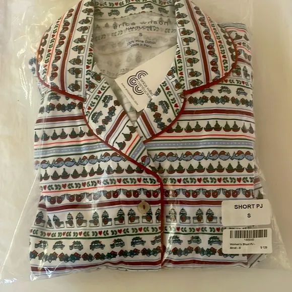 Erica Wilson Short PJ Set - Nantucket Stroll - NWT - SMALL!!!!