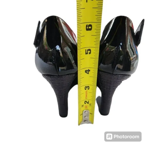 Escada wedge pepe toe Patent leather shoes size 36.5 EU