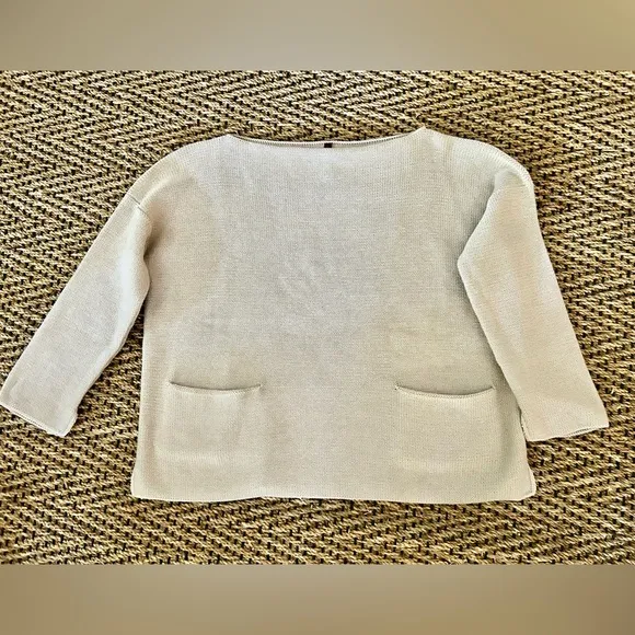 EUC Daniela Gregis Cotton Boatneck Sweater