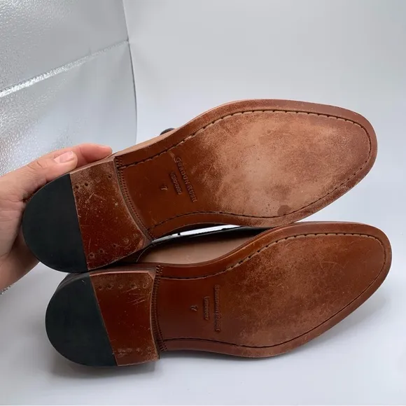 EUC Gordon Rush Men's Hastings Shoes Oxford brown leather SZ 7 office career 776