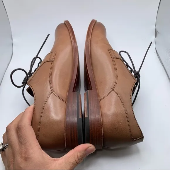 EUC Gordon Rush Men's Hastings Shoes Oxford brown leather SZ 7 office career 776