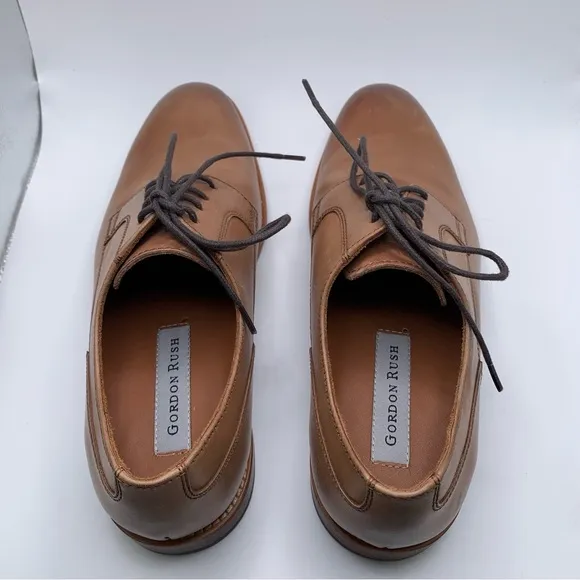 EUC Gordon Rush Men's Hastings Shoes Oxford brown leather SZ 7 office career 776