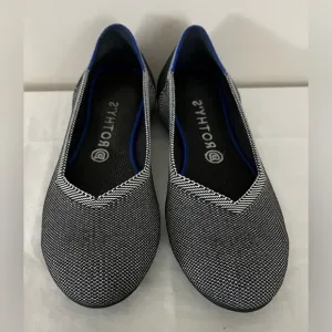 EUC Rothy’s Women’s Classic Slip-On Flats Round Toe Charcoal; Size 9.5