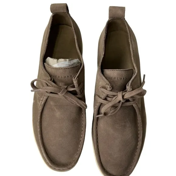 Everlane The Desert Shoe in Sepia Suede Taupe Size 8