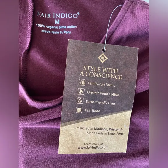 Fair Indigo Elbow Sleeve Boat Neck Dress