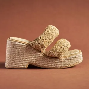 FARM Rio Tan Woven Wedges