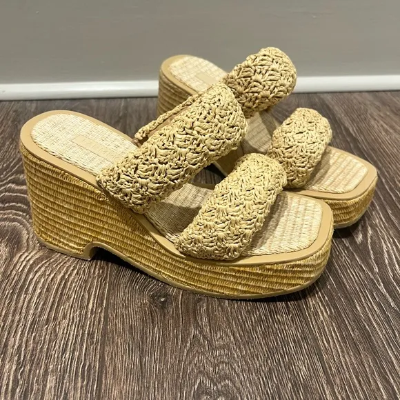 FARM Rio Tan Woven Wedges