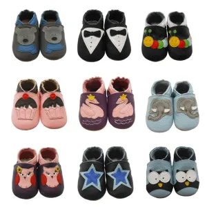 Fashion Cow Leather Baby Moccasins Soft Soled Baby Boy Shoes Girl born Infant Crib Shoes First Walkers