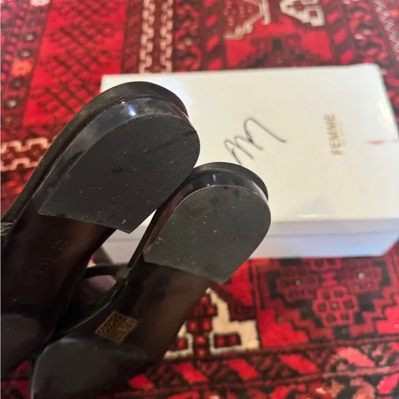 FEMME LA Amelie Slipper in Noir Flats 9
