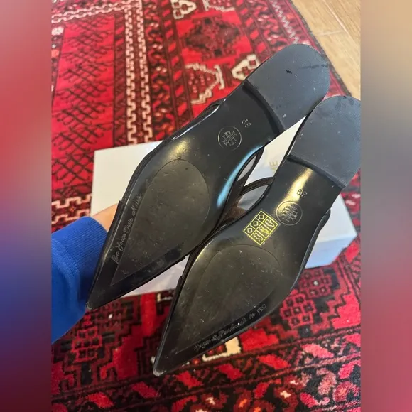 FEMME LA Amelie Slipper in Noir Flats 9