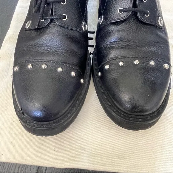 Fendi “Monsters Eye” Leather Studded Combat Boots