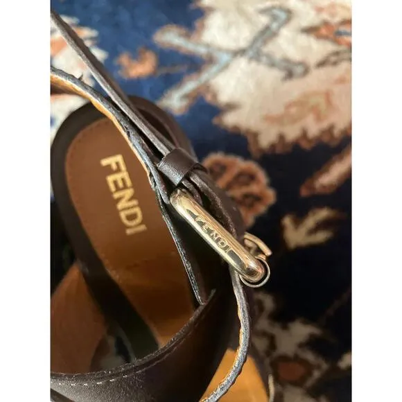 Fendi platform wedges