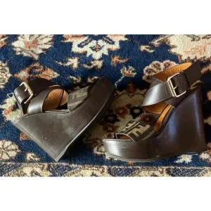 Fendi platform wedges