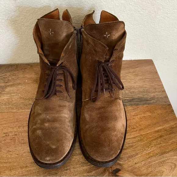 Fiorentini   Baker ETERNITYBrown Suede Lace-up Boots Size 13