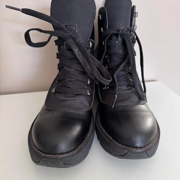 FitFlop Women's Skandi Ankle Lace Up Boots Black Size 9