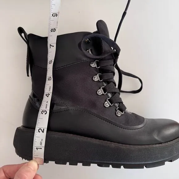 FitFlop Women's Skandi Ankle Lace Up Boots Black Size 9