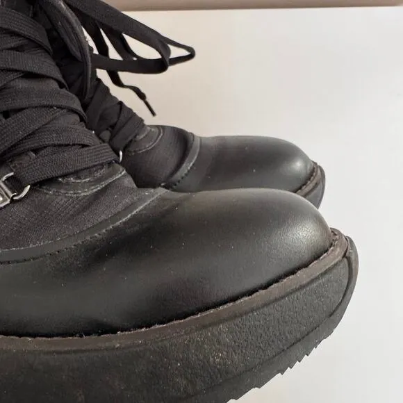 FitFlop Women's Skandi Ankle Lace Up Boots Black Size 9