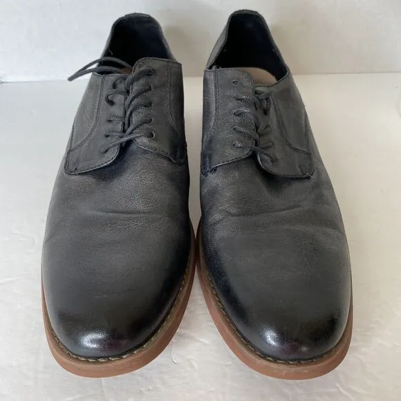 Florsheim Highland Sz 11 Plain Toe Oxford Mens Shoes Black Leather NEW