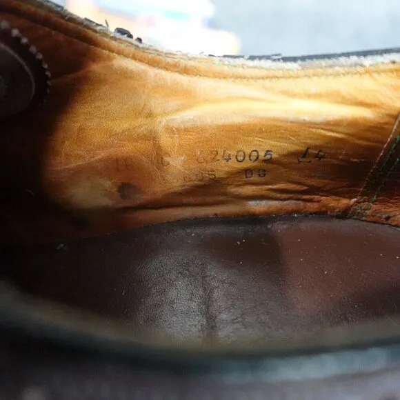 Florsheim Imperial Shoes 10C Red Brogue Wingtip Oxford Shell Cordovan
